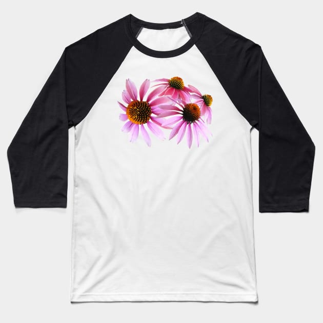 Circle of Coneflowers Baseball T-Shirt by SusanSavad